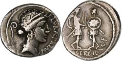 Ancient Coins - Servilia, Denarius, 57 BC, Rome, Silver, , Crawford:423/1