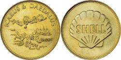 World Coins - France, Token, Collection Shell, Icarus et Daedalus, Bronze-Aluminium,