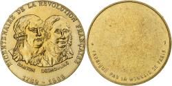 World Coins - France, Medal, Danton & Desmoulins, Bicentenaire de la Révolution Française