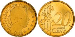 World Coins - Luxembourg, 20 Euro Cent, 2003, Utrecht, BU, , Brass, KM:79