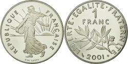 World Coins - Coin, France, Semeuse, Franc, 2001, Paris, BE, , Nickel, KM:925.2