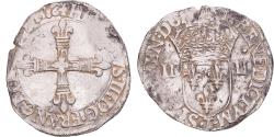 World Coins - Coin, France, Henri III, 1/4 Ecu, 1586, Nantes, , Silver, Gadoury:494