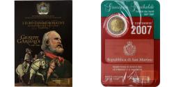 World Coins - San Marino, 2 Euro, Giuseppe Garibaldi, 2007, Rome, Bimetallic,