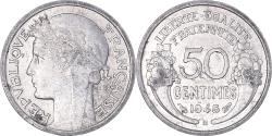 World Coins - Coin, France, Morlon, 50 Centimes, 1945, Beaumont - Le Roger,