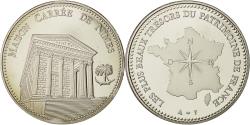 World Coins - France, Medal, Les plus beaux trésors du patrimoine de France, Maison carrée