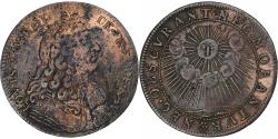 World Coins - France, Token, Louis XIV, Chambre aux Deniers, Copper,