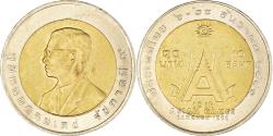 World Coins - Coin, Thailand, 10 Baht, 2008