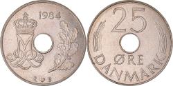World Coins - Coin, Denmark, 25 Öre, 1984