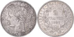 World Coins - Coin, France, Cérès, 2 Francs, 1887, Paris, , Silver, KM:817.1