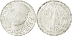 World Coins - France, Medal, 100e anniversaire de la naissance de Charles de Gaulle, 1990