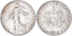 World Coins - Coin, France, Semeuse, Franc, 1914, Paris, , Silver, KM:844.1