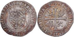 World Coins - Duchy of Burgundy, John the Fearless, Grand blanc, 1404-1419, Auxonne, Billon