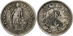 World Coins - Switzerland, 1/2 Franc, 1968, Bern, Copper-nickel, , KM:23a.1