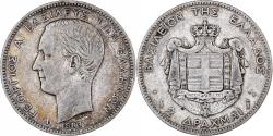 World Coins - Greece, George I, 2 Drachmai, 1883, Paris, Silver, , KM:39