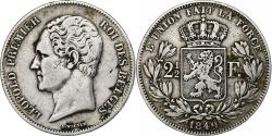 World Coins - Belgium, Leopold I, 2-1/2 Francs, 1849, Brussels, Silver, , KM:11
