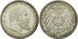 World Coins - Coin, German States, WURTTEMBERG, Wilhelm II, 2 Mark, 1908, Freudenstadt