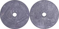 World Coins - Belgium, Leopold III, 10 Centimes, 1944, Brussels, Zinc, , KM:126