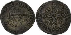 World Coins - France, Henri II, Douzain aux croissants, 1550-1559, Billon,