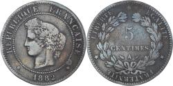 World Coins - Coin, France, Cérès, 5 Centimes, 1882, Paris, , Bronze, KM:821.1