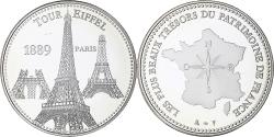 World Coins - France, Medal, Les plus beaux trésors du patrimoine de France, Tour Eiffel