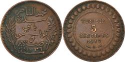 World Coins - Coin, Tunisia, Muhammad al-Nasir Bey, 5 Centimes, 1917, Paris,