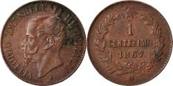 World Coins - Coin, Italy, Vittorio Emanuele II, Centesimo, 1867, Milan, , Copper
