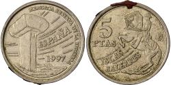World Coins - Spain, Juan Carlos I, 5 Pesetas, 1997, Madrid, Aluminum-Bronze,