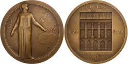 World Coins - France, Medal, Centenaire des assurances l'Union, Incendie, 1928, Bronze