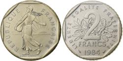 World Coins - Coin, France, Semeuse, 2 Francs, 1984, Paris, série FDC, , Nickel