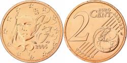 World Coins - France, 2 Euro Cent, 2005, MDP, Série BU, , Copper Plated Steel, KM:1283