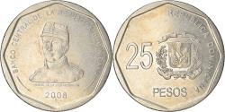 World Coins - Coin, Dominican Republic, 25 Pesos, 2008, , Copper-nickel, KM:107