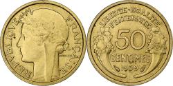 World Coins - France, 50 Centimes, Morlon, 1939, Paris, Cupro-Aluminium,