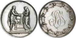 World Coins - France, Marriage medal, 1852, Silver, Montagny,
