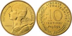 World Coins - France, 10 Centimes, Marianne, 1969, Paris, série FDC, Aluminum-Bronze
