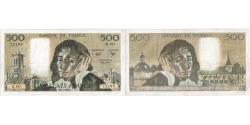 World Coins - France, 500 Francs, Pascal, 1983-01-06, K.181, EF(40-45)