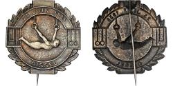 World Coins - France, Epingle, Gymnastique, Oissel, 1935, Silvered Metal,