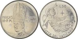 World Coins - Coin, VATICAN CITY, Paul VI, 50 Lire, 1969, Roma, , Stainless Steel
