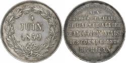 World Coins - Italy, Medal, Armée franco-piémontaise, 1859, Silver,
