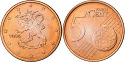 World Coins - Finland, 5 Centimes, 2006, Vantaa, Copper Plated Steel,