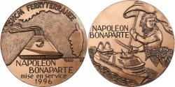 World Coins - France, Medal, Napoleon Bonaparte, SNCM Ferryterranée, 1996, MDP, Bronze, C.