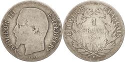 World Coins - Coin, France, Napoleon III, Napoléon III, Franc, 1856, Lyon, , Silver