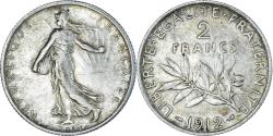 World Coins - Coin, France, Semeuse, 2 Francs, 1912, Paris, , Silver, KM:845.1