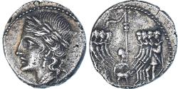 Ancient Coins - Coin, Marsic Confederation, Denarius, 90-88 BC, Corfinium, , Silver, HN