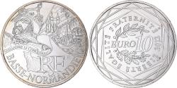 World Coins - France, 10 Euro, 2012, Basse-Normandie, , Silver