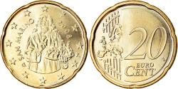 World Coins - San Marino, 20 Euro Cent, 2008, , Brass, KM:483