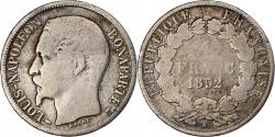 World Coins - France, Napoleon III, Franc, Napoléon III, 1852, Paris, Silver,