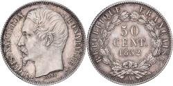 World Coins - France, Louis-Napoléon Bonaparte, 50 Centimes, 1852, Paris, Silver,