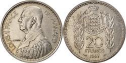 World Coins - Coin, Monaco, Louis II, 20 Francs, Vingt, 1947, Paris, , Copper-nickel
