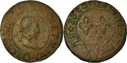 World Coins - Coin, France, Louis XIII, Double Tournois, 1624, Riom, , Copper
