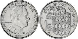World Coins - Coin, Monaco, Rainier III, Franc, 1966, , Nickel, KM:140, Gadoury:MC 150